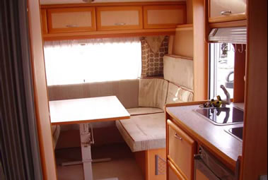 Detalle interior caravana